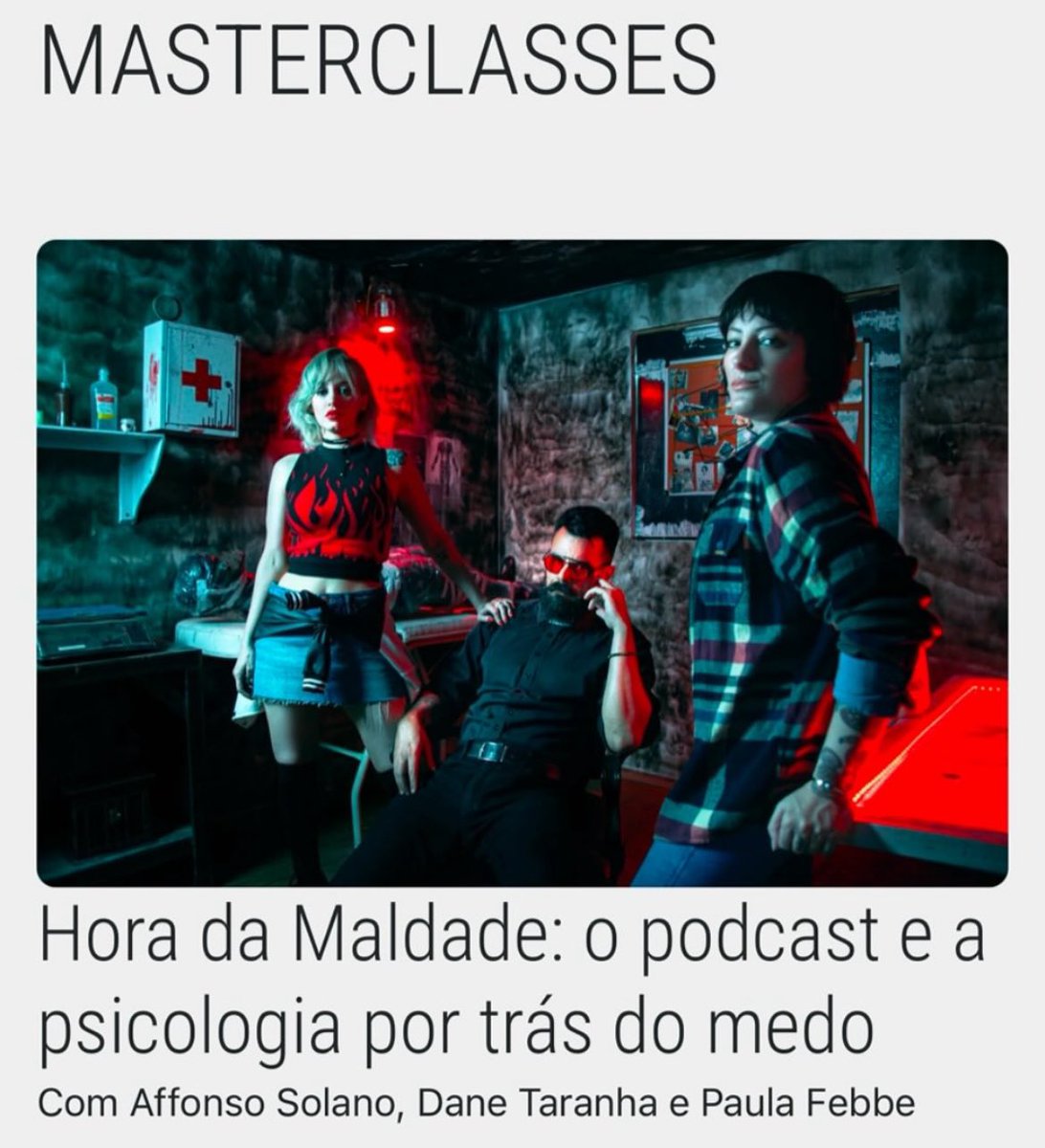 Galera de PORTO ALEGRE: no próximo dia 26 de abril estarei no FANTASPOA, o maior festival de cinema de fantasia, ficção-científica e horror da América Latina. Faremos um painel às 16h—aguardo vcs lá.