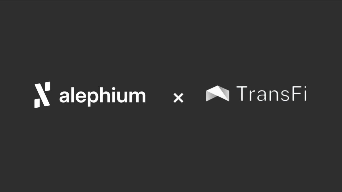 We’re excited to officially welcome <a href="/getTransFi/">TransFi | Global Payment Solutions</a> to the Alephium ecosystem!

TransFi is a leader in alternative payment methods. 

Together with <a href="/AlchemyPay/">Alchemy Pay|$ACH: Fiat-Crypto Payment Gateway</a> 🤝 <a href="/BanxaOfficial/">Banxa</a> 🤝 Gate Connect, it expands our on-ramp offering: more payment options and broader regional coverage!