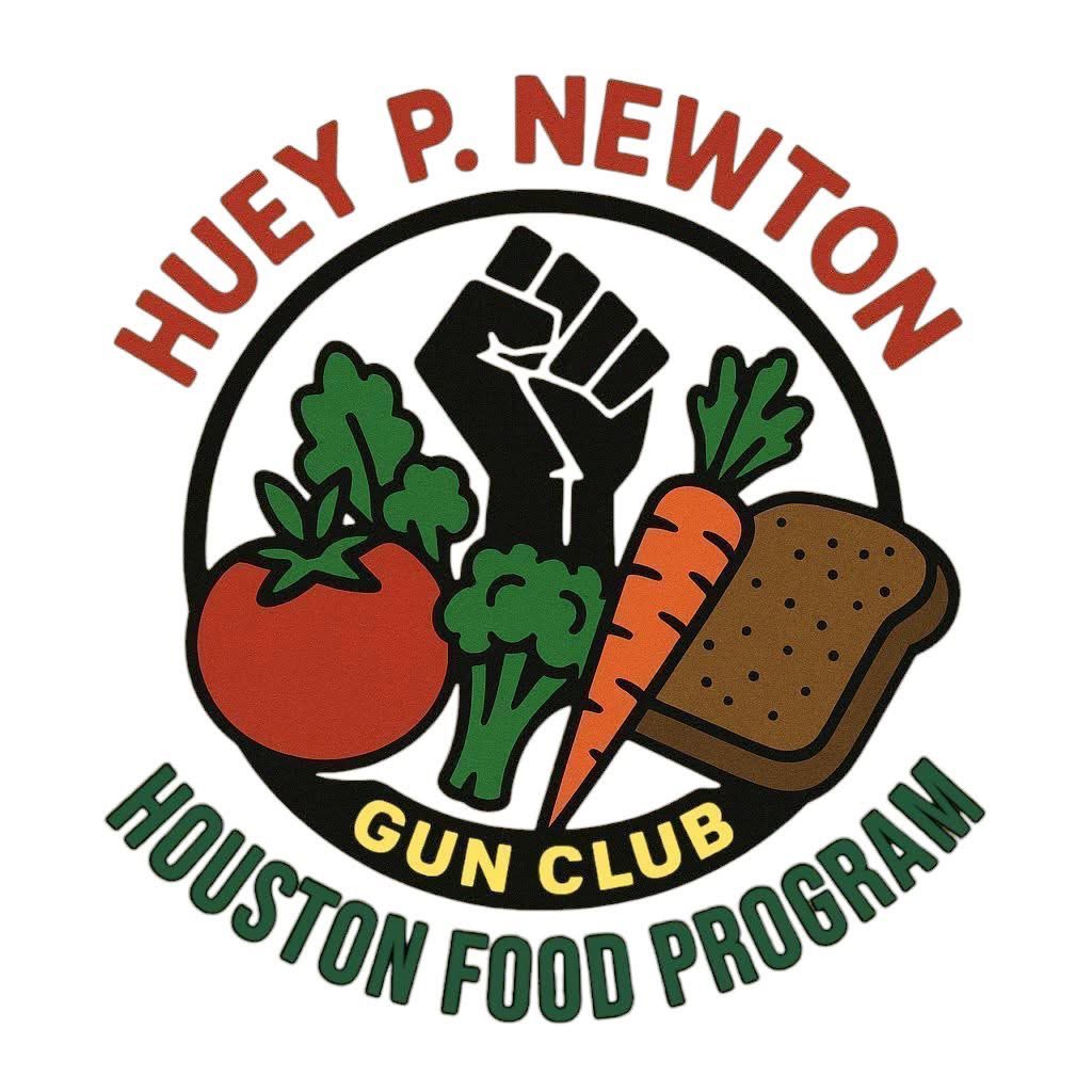 Huey P Newton Gun Club Houston Chapter runs a community food program in which our focus is supporting underserved minority communities. We distribute free food and fresh produce to those in need, with events often held on the second and fourth Saturdays of each month. We receive