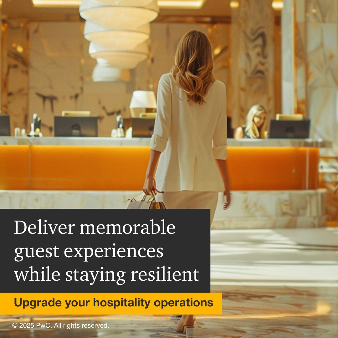 BatraGee's tweet photo. PwC’s hospitality resources explore how AI and digital tools can personalize service, boost efficiency, and keep you ahead. Upgrade your hospitality operations to evolve and deliver memorable guest experiences.
https://t.co/HFLkC7jxei https://t.co/yuIfLS5HYJ