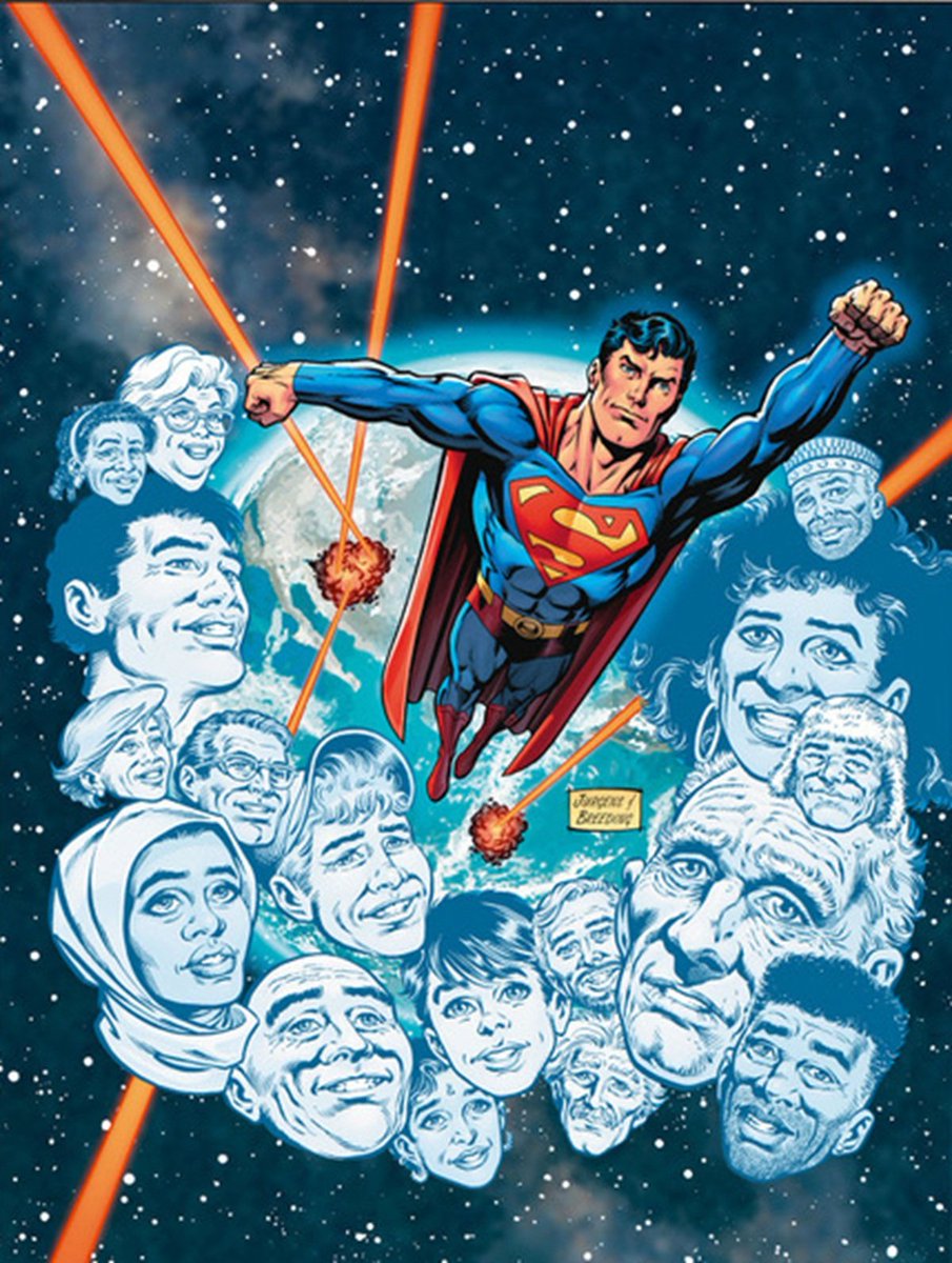 thedanjurgens's tweet image. Does it help to wear the shield while drawing Superman? Well... I won't deny it. Happy Superman Day!