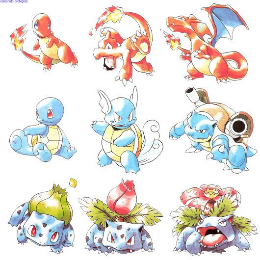 retro_anime's tweet photo. The original Kanto Starters by Ken Sugimori https://t.co/V0CDC2SwVr