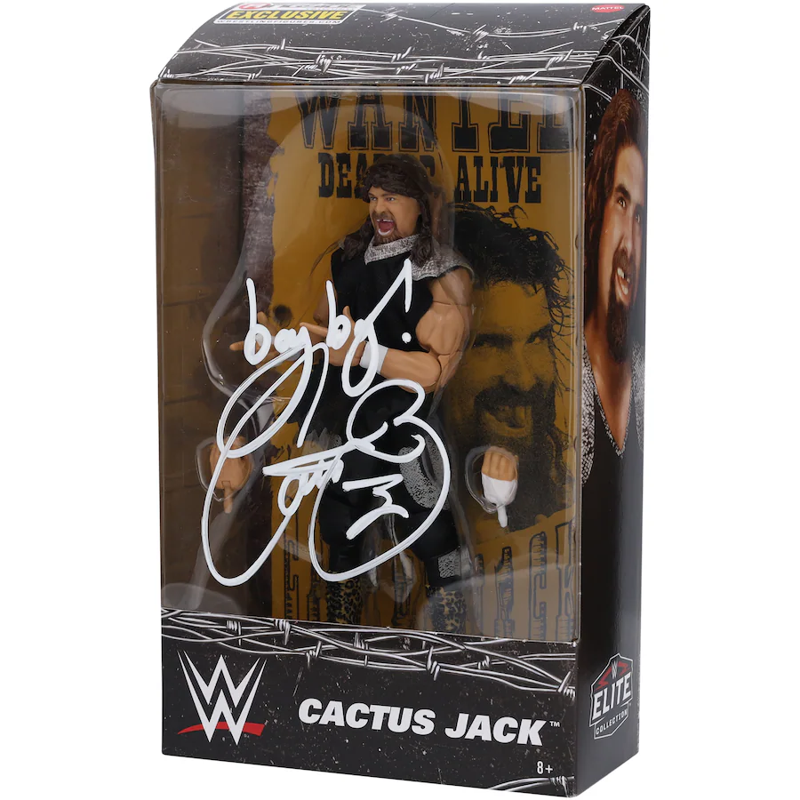 J23app's tweet photo. Cactus Jack WWE Autographed Fanatics Authentic Ringside Collectibles Exclusive Mattel Elite Collection Action Figure with "Bang Bang" Inscription

Link -> https://t.co/Y1akOUaDtC

*only 4 left https://t.co/q8h4VMU2Ob