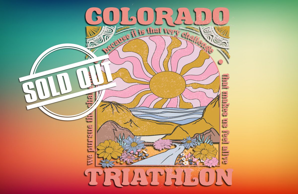 This year's Colorado Triathlon is officially SOLD OUT!  We can't wait to kick off the summer event season on June 7th!  Please be sure to check out the Boulder Peak Triathlon on July 13th as it's also filling quickly.