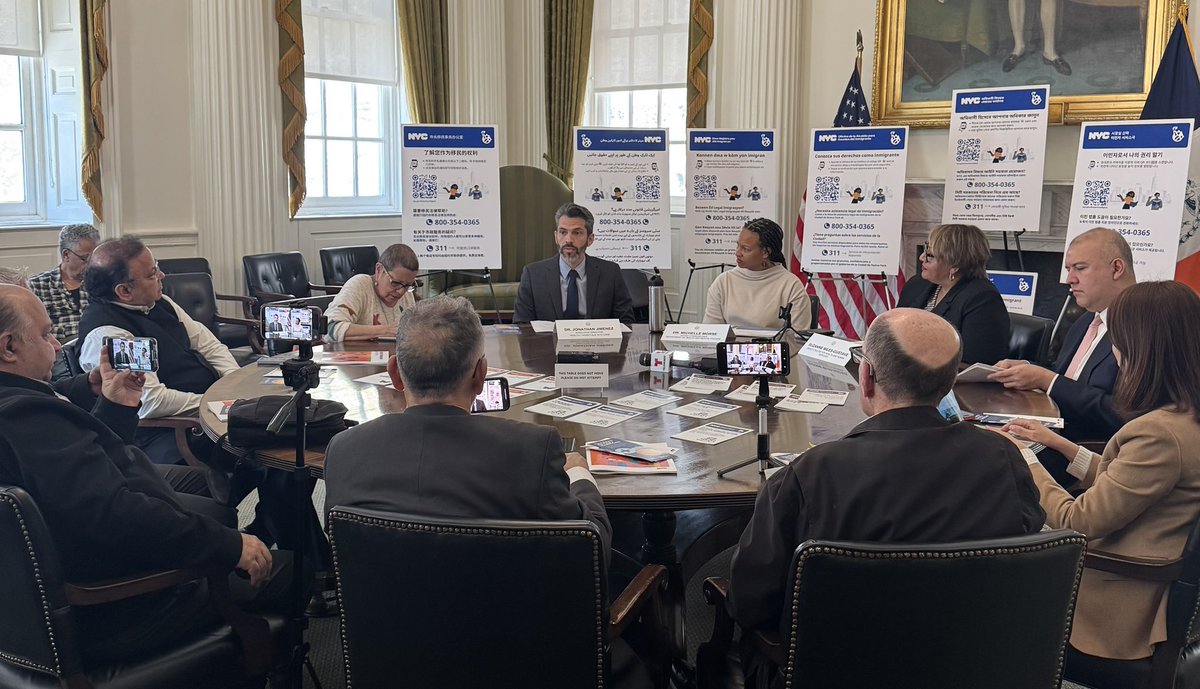 Dr. Michelle Morse (@nychealthcommr) on Twitter photo Today I joined <a href="/NYCImmigrants/">NYC Mayor’s Office of Immigrant Affairs</a>'s Immigrant Health Roundtable to discuss the City’s commitment to supporting immigrant health care. I shared how <a href="/nycHealthy/">nychealthy</a> looked at the contributions and health needs of this diverse group of New Yorkers. Today I joined <a href="/NYCImmigrants/">NYC Mayor’s Office of Immigrant Affairs</a>'s Immigrant Health Roundtable to discuss the City’s commitment to supporting immigrant health care. I shared how <a href="/nycHealthy/">nychealthy</a> looked at the contributions and health needs of this diverse group of New Yorkers.