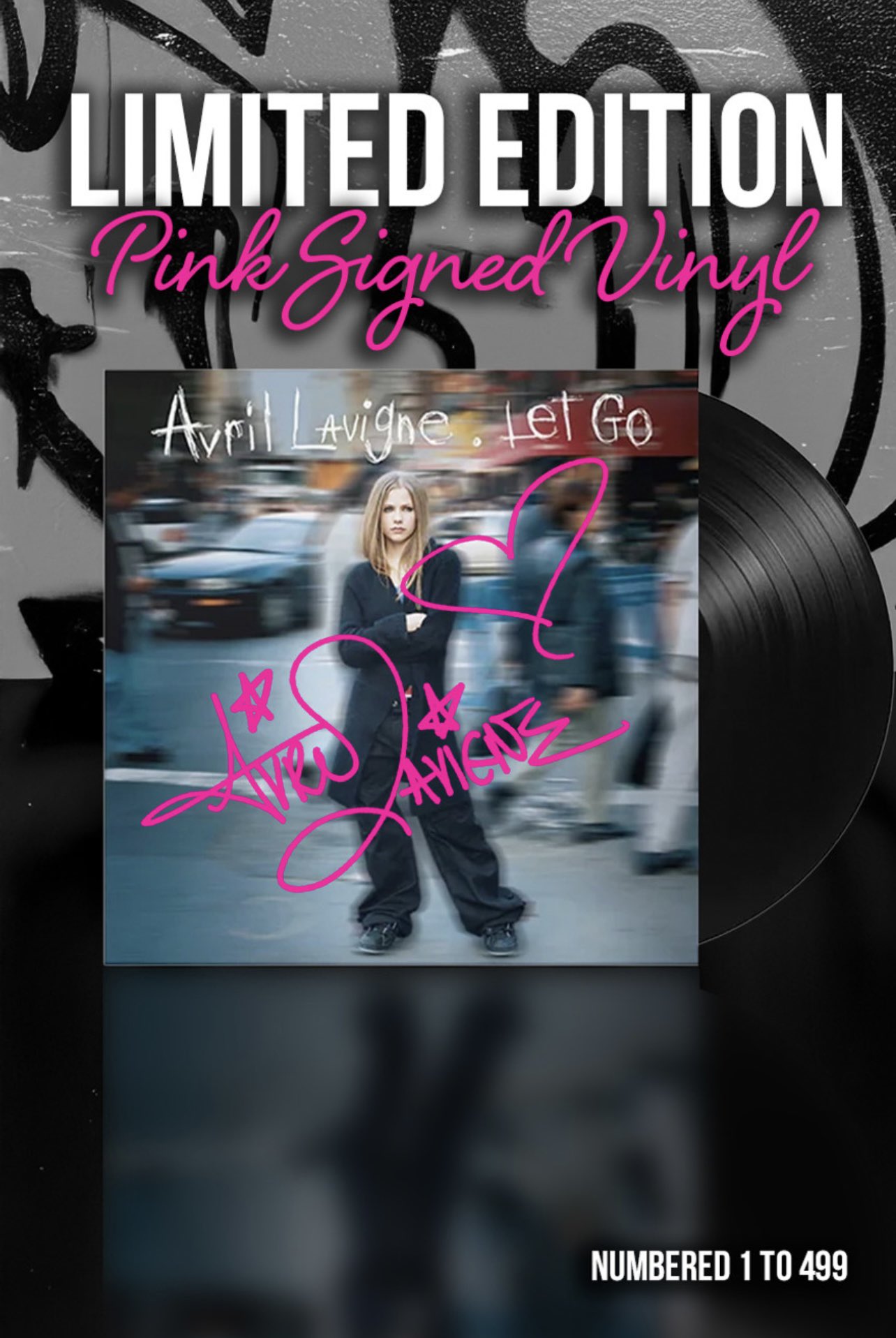 Avril Lavigne Let Go 限定ピンクエディション サイン入り Avril Lavigne Let Go 限定ピンクエディション サイン入り