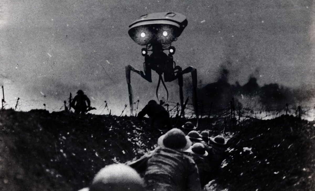 HroMaBittek's tweet photo. Today, something different
My own #Tripod (Fighting Machine) from #waroftheworlds made in #Blender

Inspiration: (third image, unknown author) https://t.co/3QKL5mnC6r