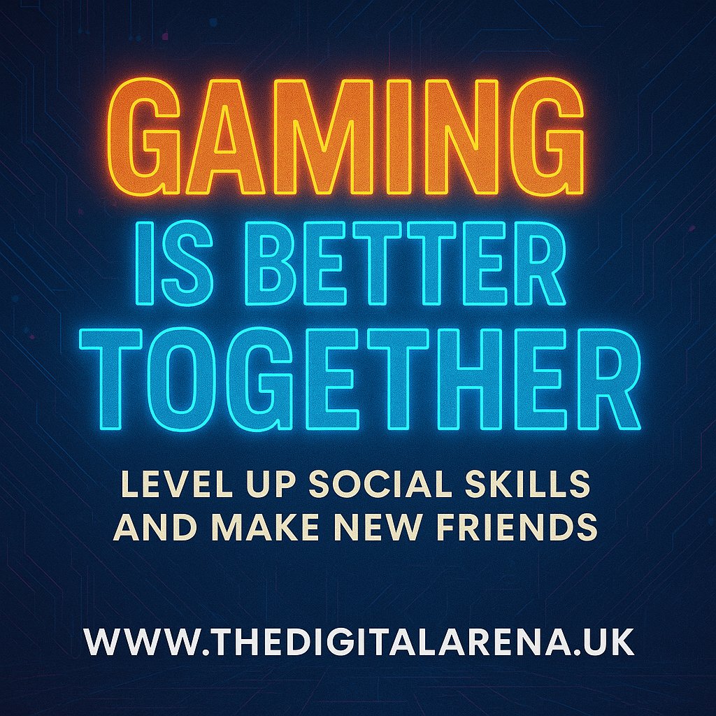 Gaming’s more than pixels.
It’s laughter. Squad wins. Friendships that last.

At The Digital Arena, we’re building a space where gamers connect IRL.
Level up your social game — together.

thedigitalarena.uk
#TheDigitalArena #GamingTogether #TarporleyGamers #EsportsCommunity
