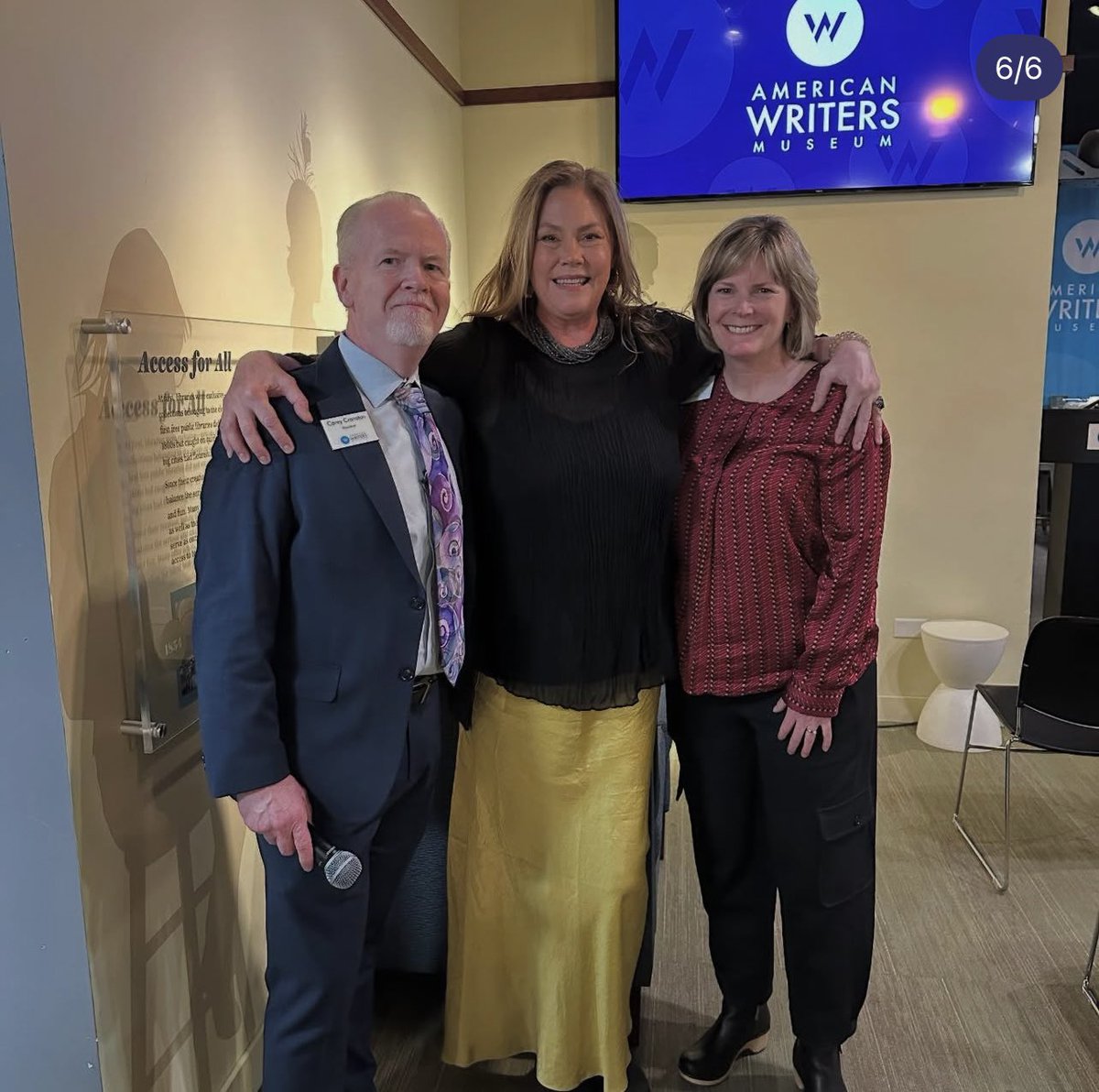 Dream night: <a href="/AWMuseum/">American Writers Museum</a> Chicago, my hometown. Love watching my book's message give itself to our worried world. Thank you to the wonder-full author Shelly Paxton for your questions! And what an honor to hug friend, bookselling icon, Roberta Rubin of The Book Stall! <a href="/shewritespress/">shewritespress</a>