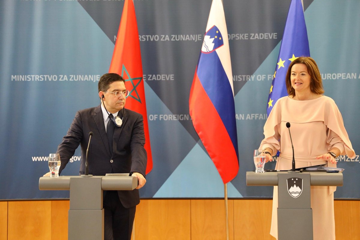 Slovenia expressed great appreciation for the leadership of His Majesty King Mohammed VI, may God assist Him, and for the role of the Kingdom of Morocco as a key player in regional stability (Press Declaration).
🔗urls.fr/rCYFl2