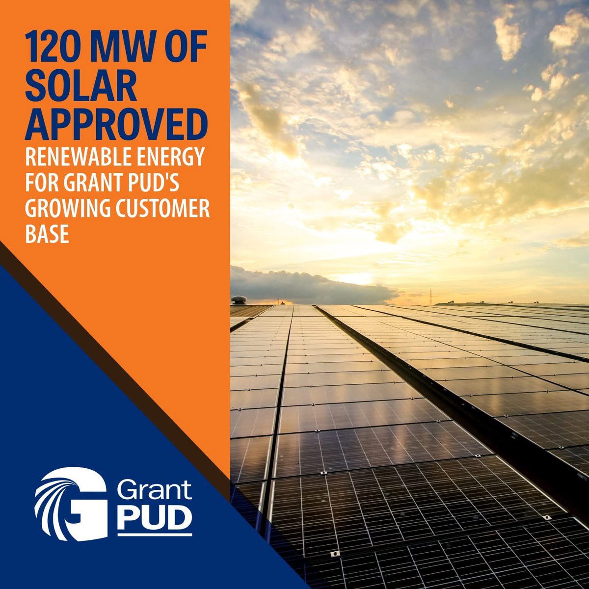 Did you hear about the new solar development to be built northwest of the Grant County International Airport? Details here: grantpud.org/blog/commissio… #GrantPUD #solarpower #renewableenergy