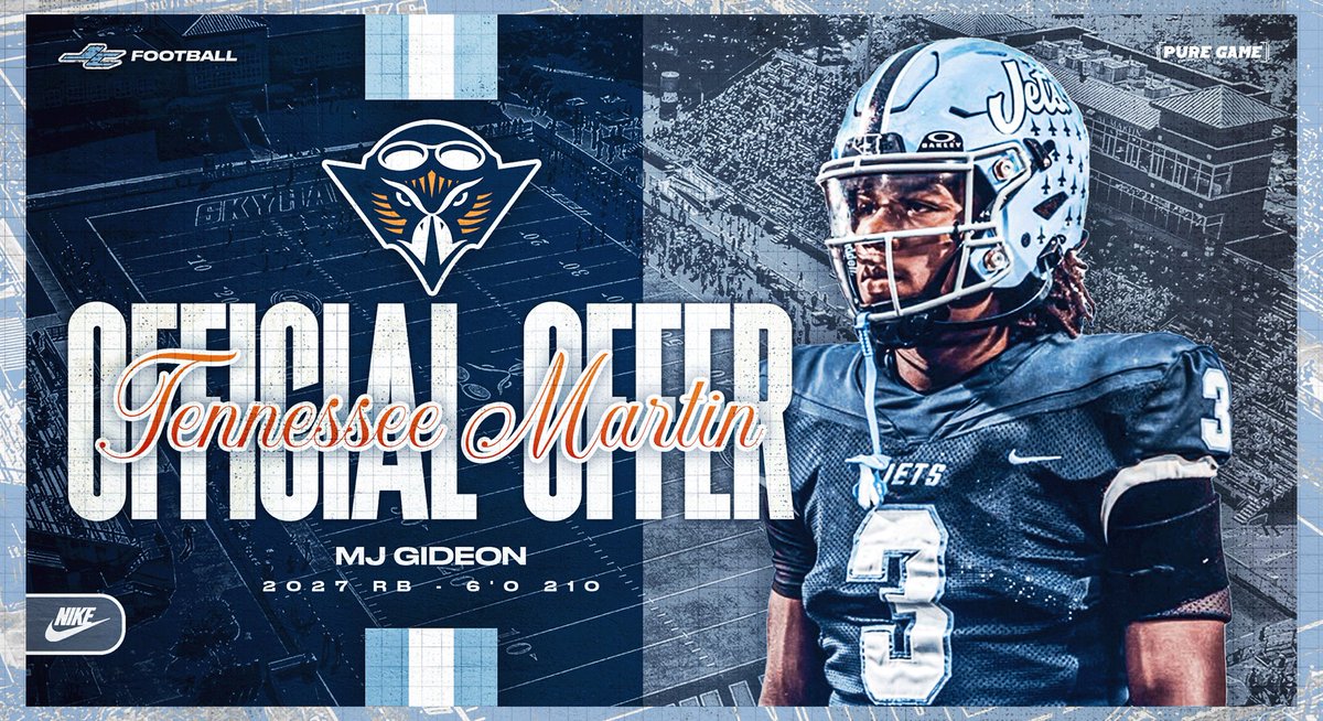 Congratulations to 2027 RB MJ Gideon on his recent offer from UT-Martin! <a href="/MJGideon1/">MJ Gideon</a> #BuiltOnCountyLine
