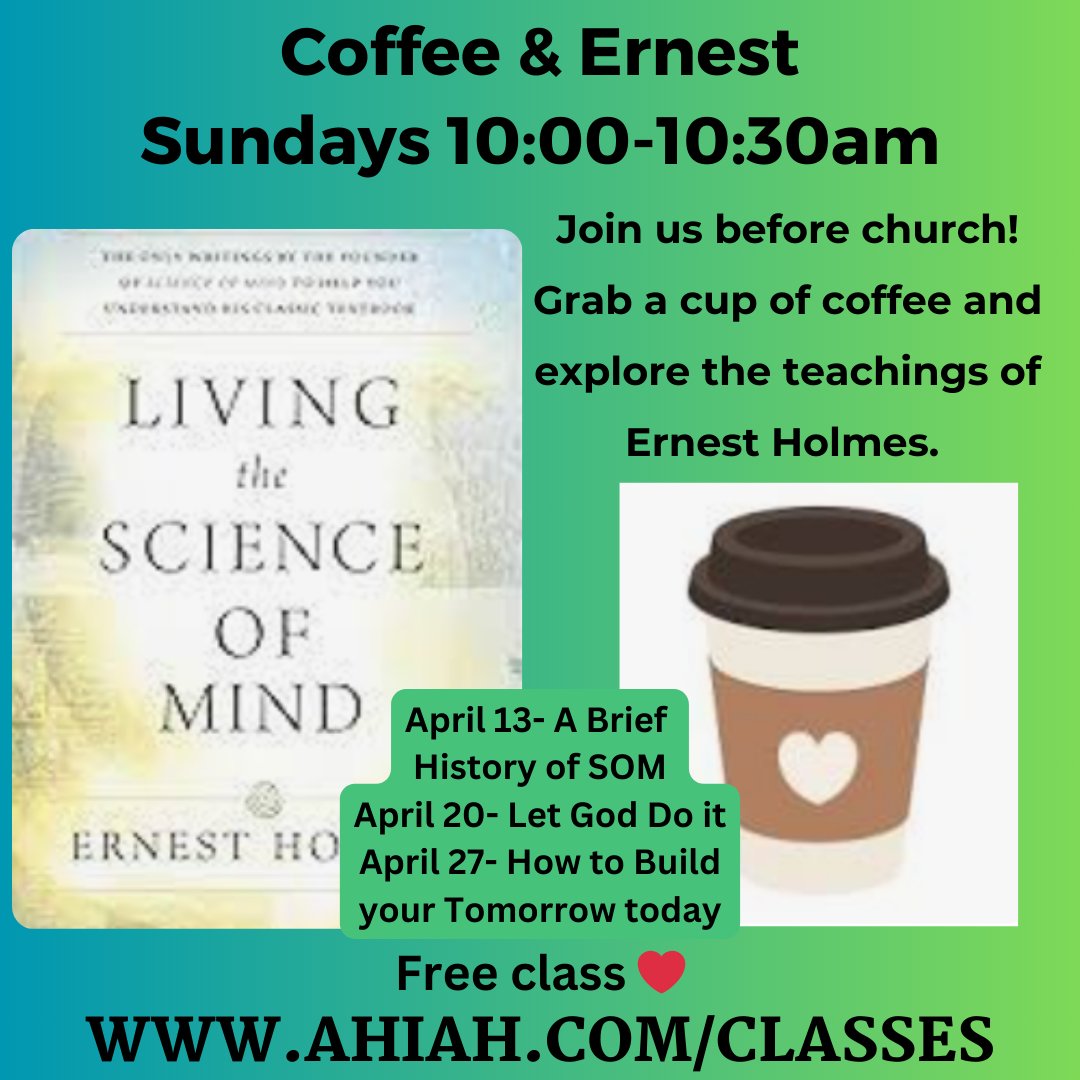 AHIAHCSL's tweet photo. Rev. Nikki Robbins continues her Sunday morning class this week and next! Come create community with us!

#ahiah #CSL #ahiahpasadena #invitation #newthought #spiritualcommunity #spirtualliving #spiritualcenter #coffee #learning #prayer⁠ #resurrection
⁠ https://t.co/zjL8RTBrCV