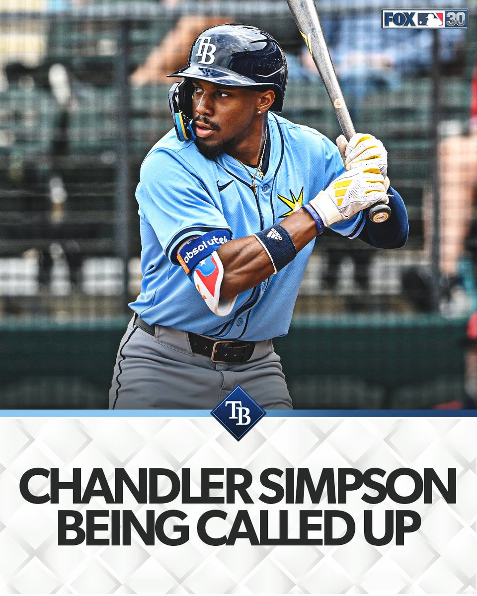 The Rays are calling up Chandler Simpson per multiple reports.

Simpson had 104 stolen bases last season, and has 214 stolen bases in 250 minor league games 💨