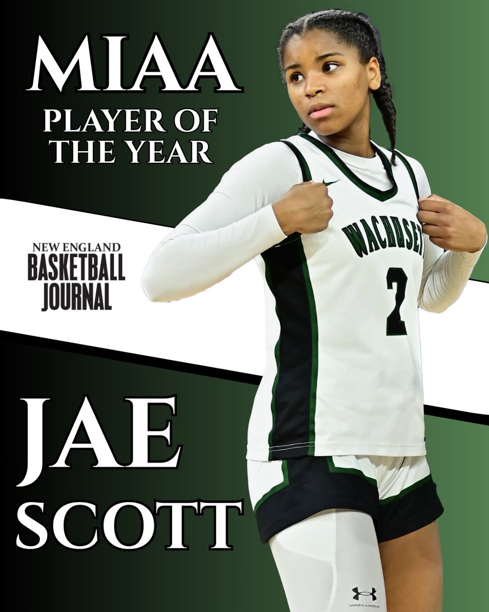 New England Basketball Journal (@nehoopjournal) on Twitter photo Our inaugural MIAA Girls Player of the Year: Jae Scott.
The 6-foot forward was the engine of <a href="/WachusettAD/">Wachusett Athletics</a>βs title-winning season, right up to her historic performance in the Division 1 final.
Read <a href="/ethman43/">Ethan Fuller</a>βs Player of the Year profile: basketballjournal.com/2025/04/18/202β¦ Our inaugural MIAA Girls Player of the Year: Jae Scott.
The 6-foot forward was the engine of <a href="/WachusettAD/">Wachusett Athletics</a>βs title-winning season, right up to her historic performance in the Division 1 final.
Read <a href="/ethman43/">Ethan Fuller</a>βs Player of the Year profile: basketballjournal.com/2025/04/18/202β¦