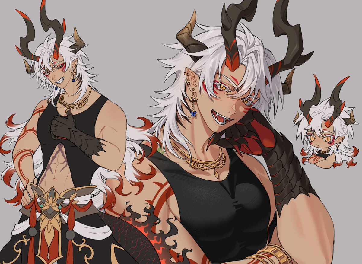 It's all about the angles~ also the chibi is cute af 😆

🎨: @/kharonei 

#KaiyArt #VTUBER #ENVTUBER #VTuberUprising