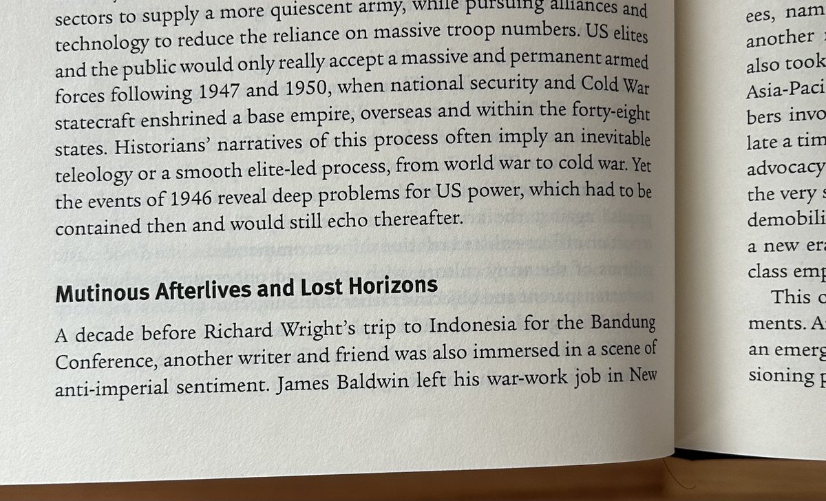 📕  My chapter in “The Greater Second World War” — traces the links across labor &amp; racial &amp; imperial struggles — in the heat of the worldwide postwar moment. 

Looking at what I consider as a global uprising of “1946” — helps to shed new light on global politics then, and since…