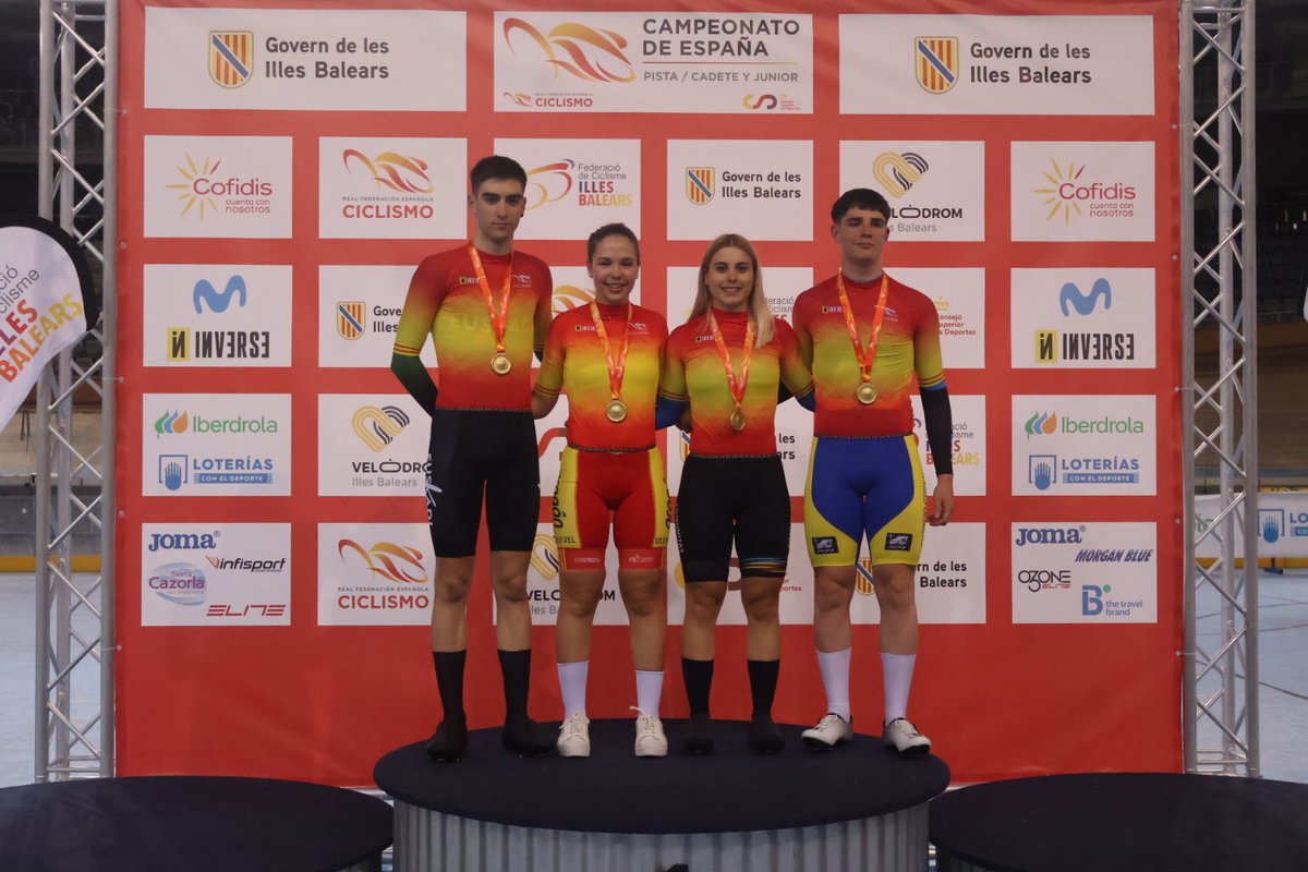 RFECiclismo's tweet photo. #CEJuniorCadetePalma25 | 📸 Imágenes de todos los campeones de España en Persecución Individual, Scratch y km CRI https://t.co/rbpF1FjyNn