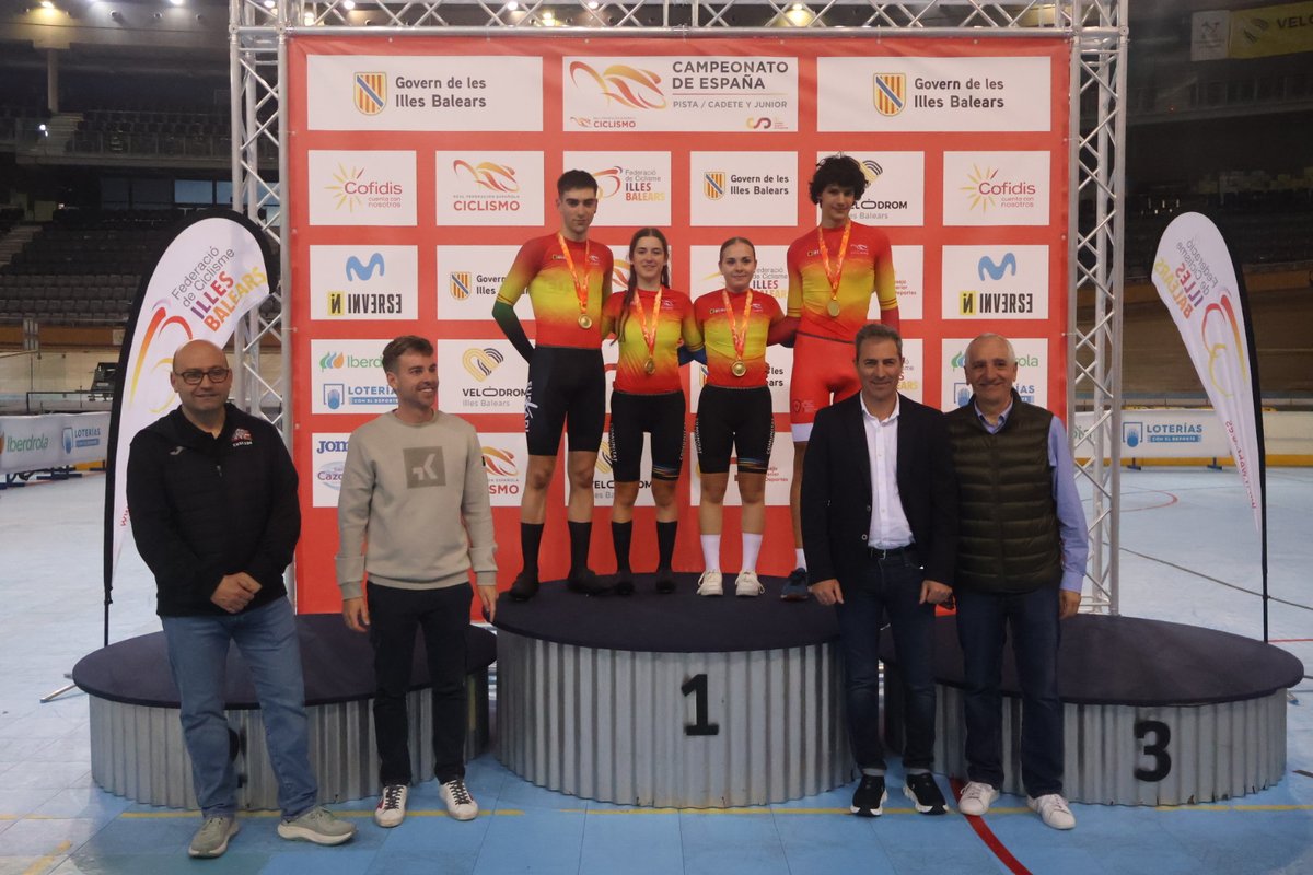 RFECiclismo's tweet photo. #CEJuniorCadetePalma25 | 📸 Imágenes de todos los campeones de España en Persecución Individual, Scratch y km CRI https://t.co/rbpF1FjyNn
