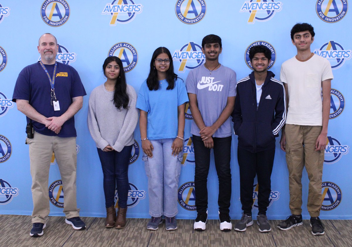Congratulations to our GHP Finalists!  Carolyn Alex, Anaya Jayaswal, Ishaan Nagireddi, Aashrith Nalluri, and Aarav Patel.  Way to go Avengers!