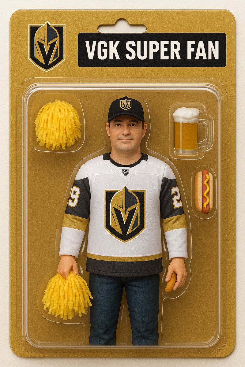 GoldTeamBad's tweet photo. I tried to do a Refs you suck sign but it said I was in violation so instead a did Pom poms since @TonyDasco was known to be in the VGK media booth cheering on with Pom Pom’s. https://t.co/ZhANTCBrmR