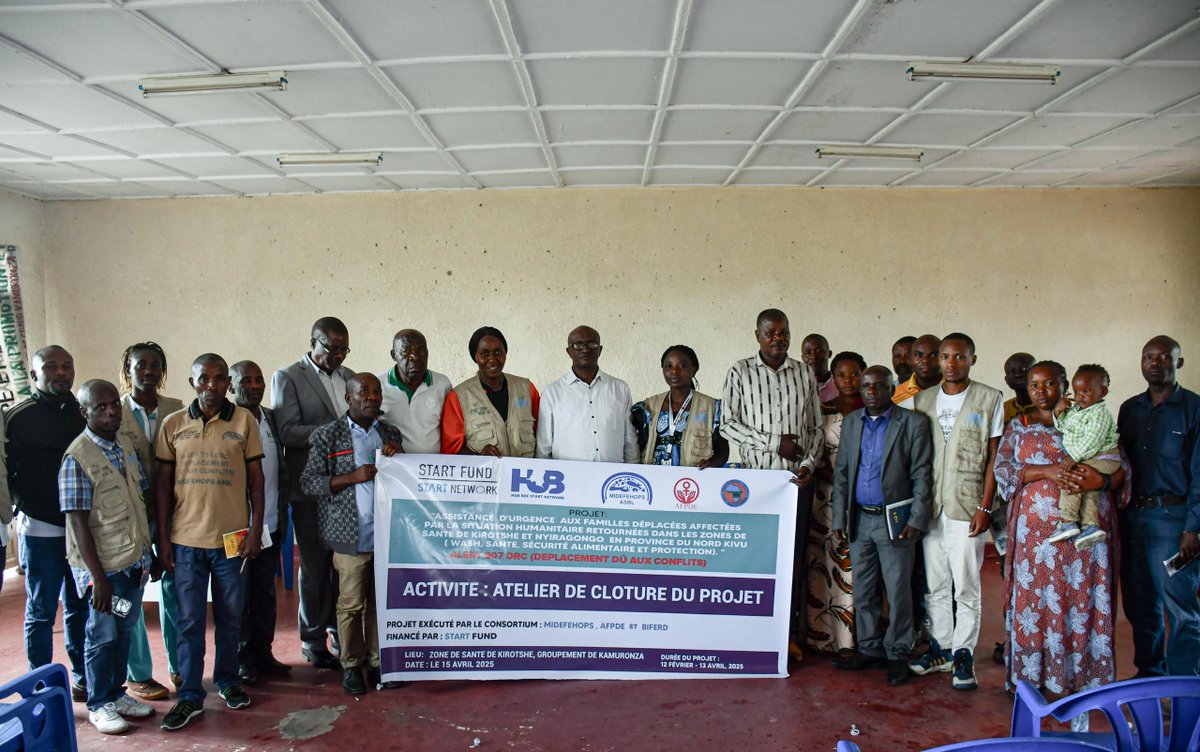 MidefehopsAsbl's tweet photo. Clôture du Projet ALERT 907 DRC : Bilan et Perspectives.
Lire plus : https://t.co/90qgz3edew
@StartNetwork @GermanyDiplo @hiltonfound @IKEAFoundation @Irish_Aid @JerseyOAC @FCDOGovUK
#StartFund #MIDEFEHOPS https://t.co/nqi2RWBGXT