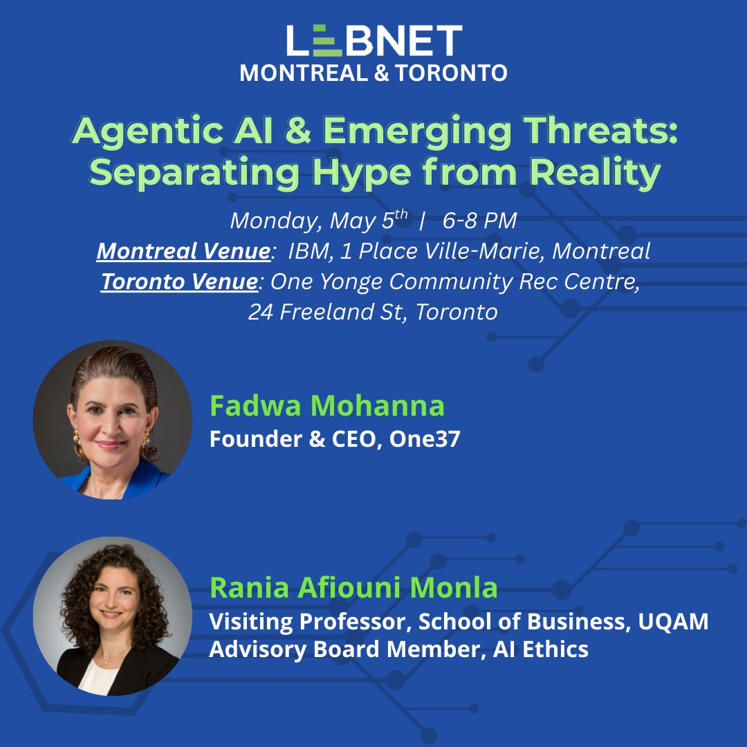 LebNet is excited to present one of the most compelling topics in emerging #technology: #AI systems.
💡 As Agentic AI evolves, it opens new possibilities while raising pressing ethical concerns.

Register:  lebnet.us/event-6156277. Join us &amp; dive into this #EmergingTech.