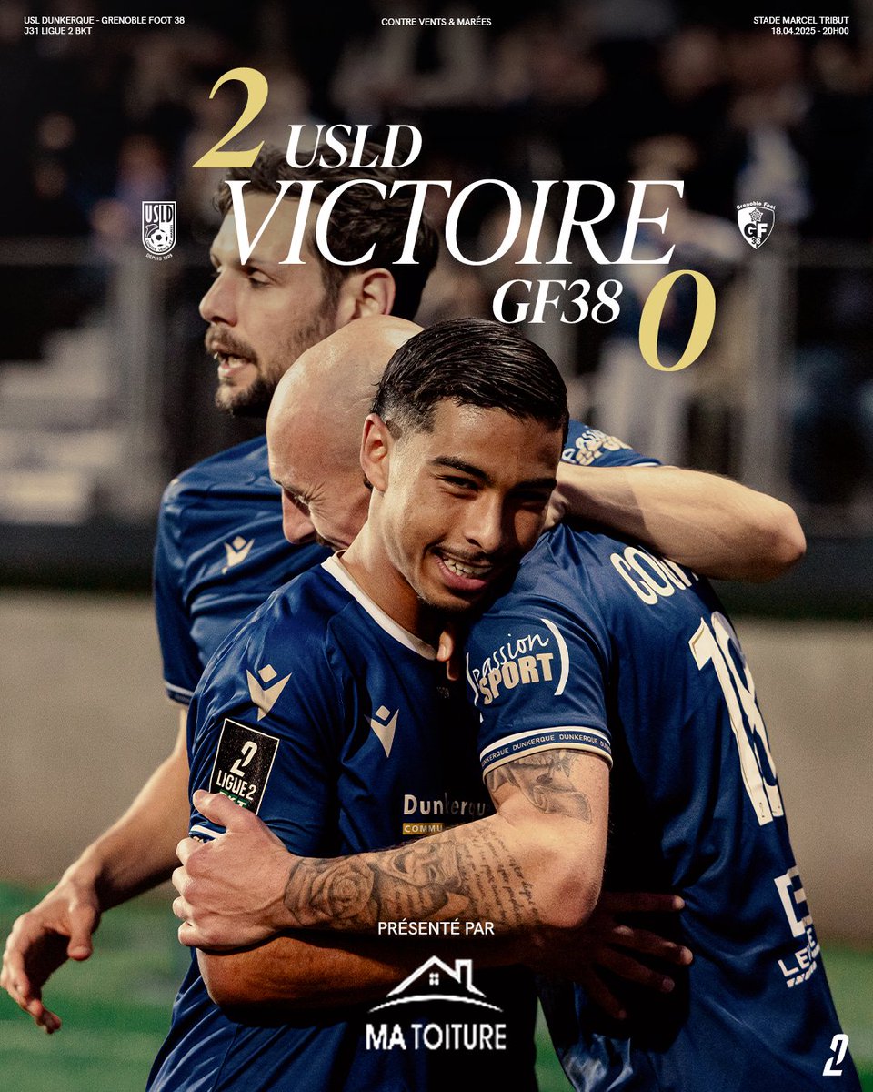 ⏸️ 𝐕𝐈𝐂𝐓𝐎𝐈𝐑𝐄

C’est terminé ! Les Maritimes s’imposent 2-0 grâce à une belle maîtrise collective 💪⚽

Un but de Gaëtan Courtet en début de seconde période, suivi d’un second signé Muhannad Al Saad, scelle une victoire méritée pour l’USLD 🔥

⏱️ 90+6' | 2-0 #USLDGF38