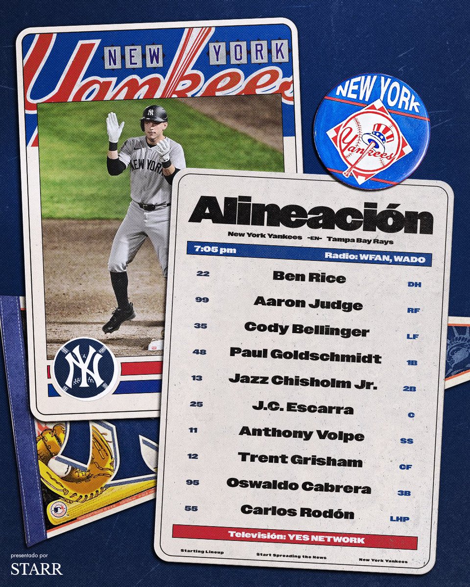Yankees_Beisbol's tweet photo. Viernes noche de béisbol. 

#LosDelBronx https://t.co/mJpLyWBeDl