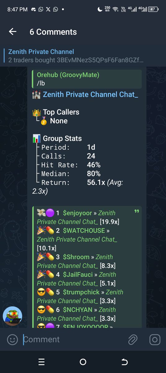ZenithFinderBot's tweet photo. Hit rate looking good.....

Don't fade Zenith!!! https://t.co/XqZNURcwbK