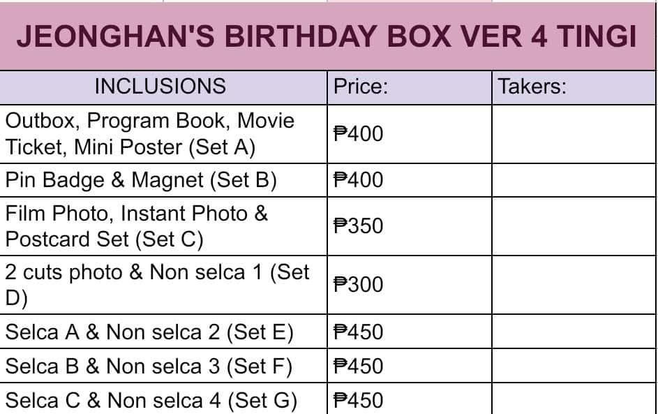 junhanniehao's tweet photo. Jeonghan Birthday Box Ver4

For sale!!!
Tingi!!! https://t.co/zWk8ClA362