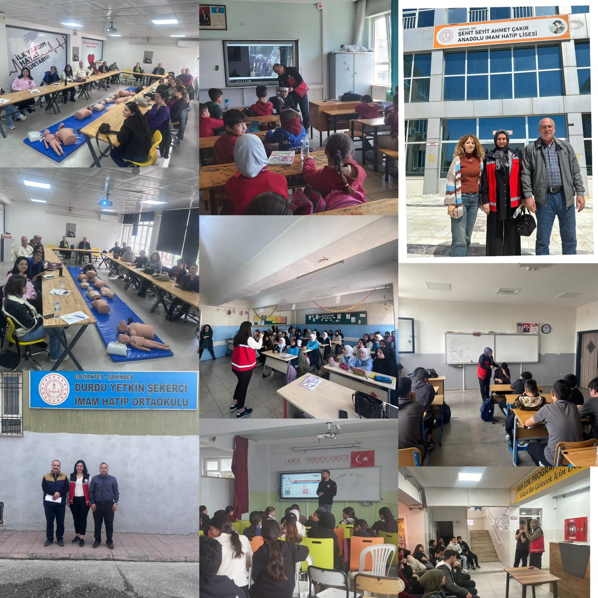 İlk Yardım Eğitim Merkezimizde öğretmenlere 2 günlük ve güncelleme kurslarımız ile öğrencilere farkındalık eğitimlerimiz durmaksızın devam ediyor.#ilkyardımbilmeyenkalmasın  <a href="/tcmeb/">Millî Eğitim Bakanlığı</a> <a href="/meb_dhgm/">Destek Hizmetleri Genel Müdürlüğü</a> <a href="/mebisgb/">İşyeri Sağlık ve Güvenlik Birimi Daire Başkanlığı</a> <a href="/ozkan_meb/">Özkan AVCI</a> <a href="/Gaziantep_MEM/">Gaziantep İl Millî Eğitim Müdürlüğü</a> <a href="/erdalkilinc27/">Dr.Erdal KILINÇ</a> <a href="/AlperTanriover/">Alper TANRIÖVER</a> <a href="/cemalunal_/">C.ÜNAL</a>