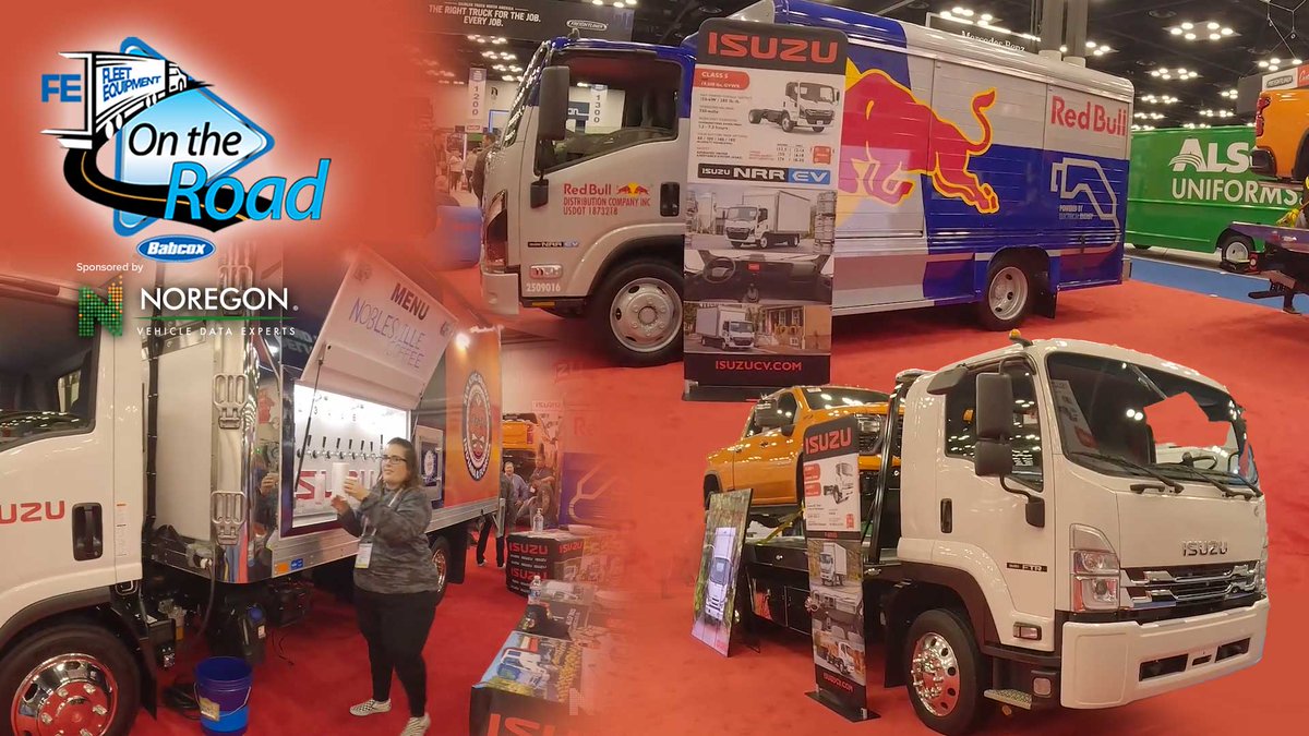 Fleet Equipment (@fleet_equipment) on Twitter photo Isuzu brought over a dozen medium-duty trucks to Work Truck Week—including EVs, diesel haulers, and a Nitro coffee-pouring beer truck.
bit.ly/42r495f
Watch 'On The Road' to check them out!
<a href="/NoregonSystems/">Noregon Systems</a> Isuzu brought over a dozen medium-duty trucks to Work Truck Week—including EVs, diesel haulers, and a Nitro coffee-pouring beer truck.
bit.ly/42r495f
Watch 'On The Road' to check them out!
<a href="/NoregonSystems/">Noregon Systems</a>