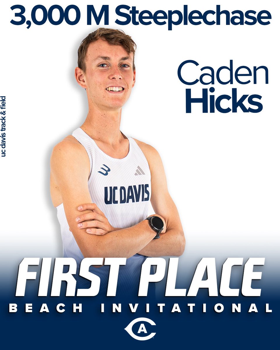 Starting the Beach Invitational off strong with a 🥇 by Caden Hicks! 

#GoAgs