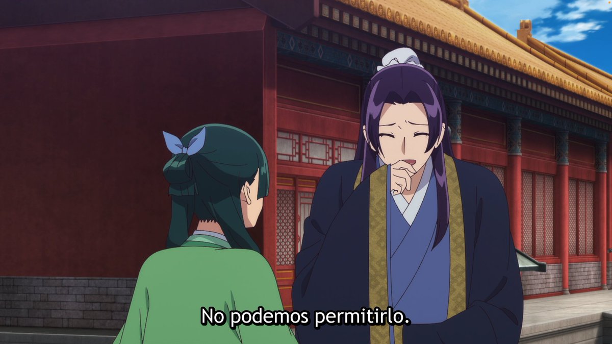 AleShadowhunter's tweet photo. Desde el agarrón de rana, Jinshi mira a Maomao sin asco! jajajaj demasiado directo y dejándole entender a todos que ella es su favorita y protegida. 

#TheApothecaryDiaries https://t.co/g57jS40UmZ