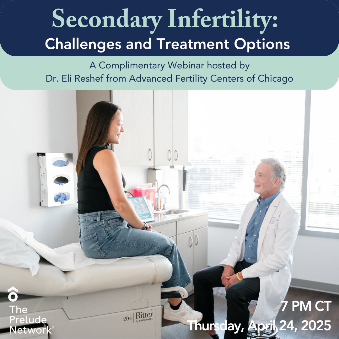 Facing challenges conceiving after a successful pregnancy? Join Dr. Eli Reshef on Thursday, April 24 at 7 PM CT for a deep dive into the causes, diagnosis, and treatment options for secondary infertility.
💡 What You’ll Gain:
• Insights into the unique challenges of secondary
