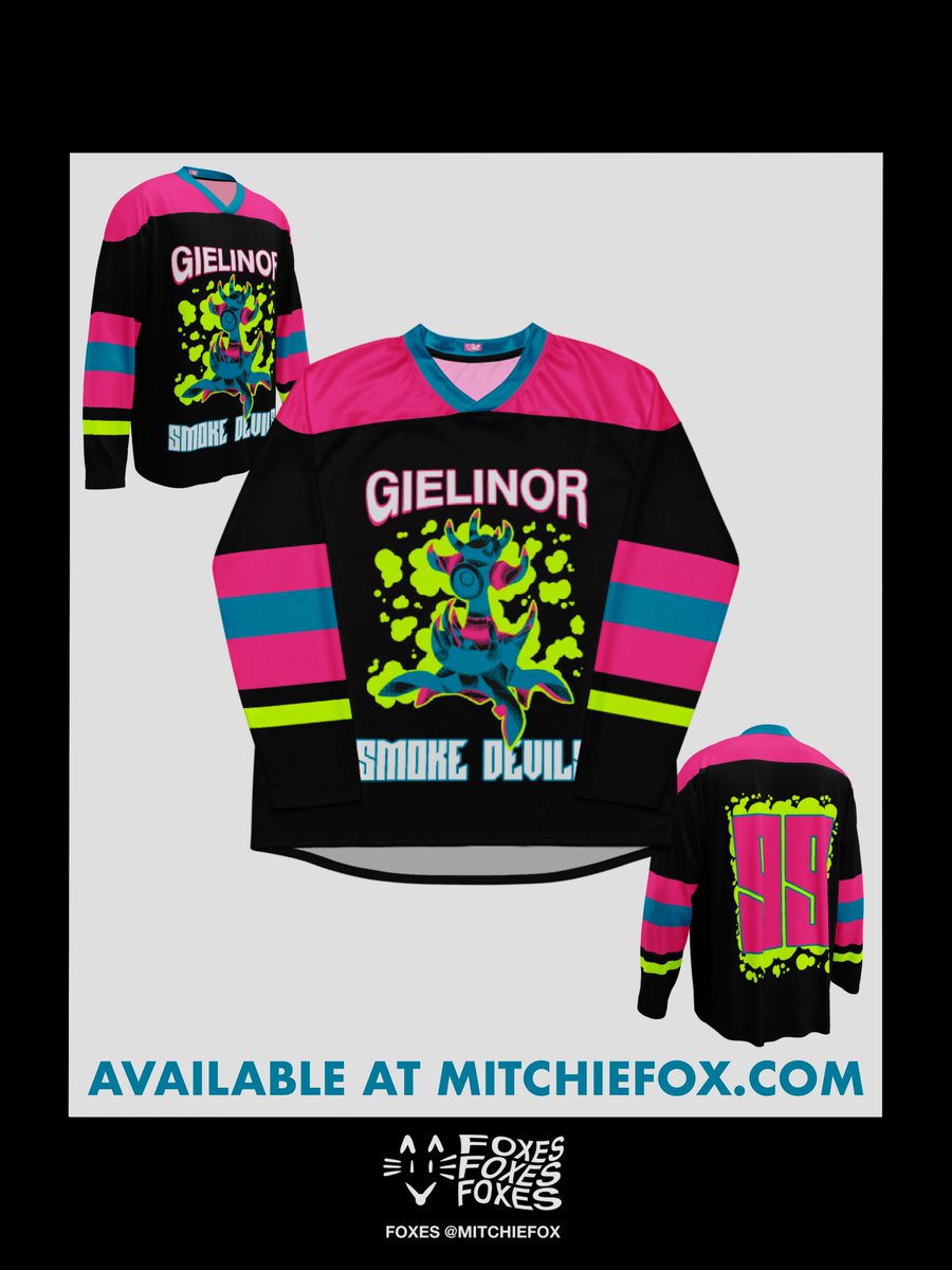 Gielinor Smoke Devils hockey jersey

Design my Mitchie Fox 2025
(Clothing available)