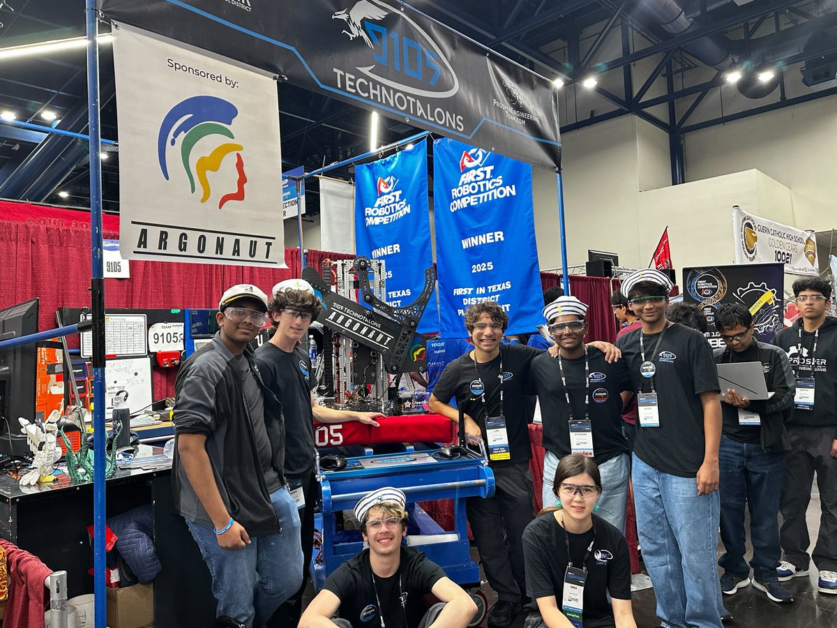 ArgonautGames_'s tweet image. Congrats to the TechnoTalons to all their wins at First Robotics Championship this week! We’re supporting you every step of the way! YAZOO!
@ProsperEngTeam @FRCTeams
#STEM #FirstRobotics #futuretech