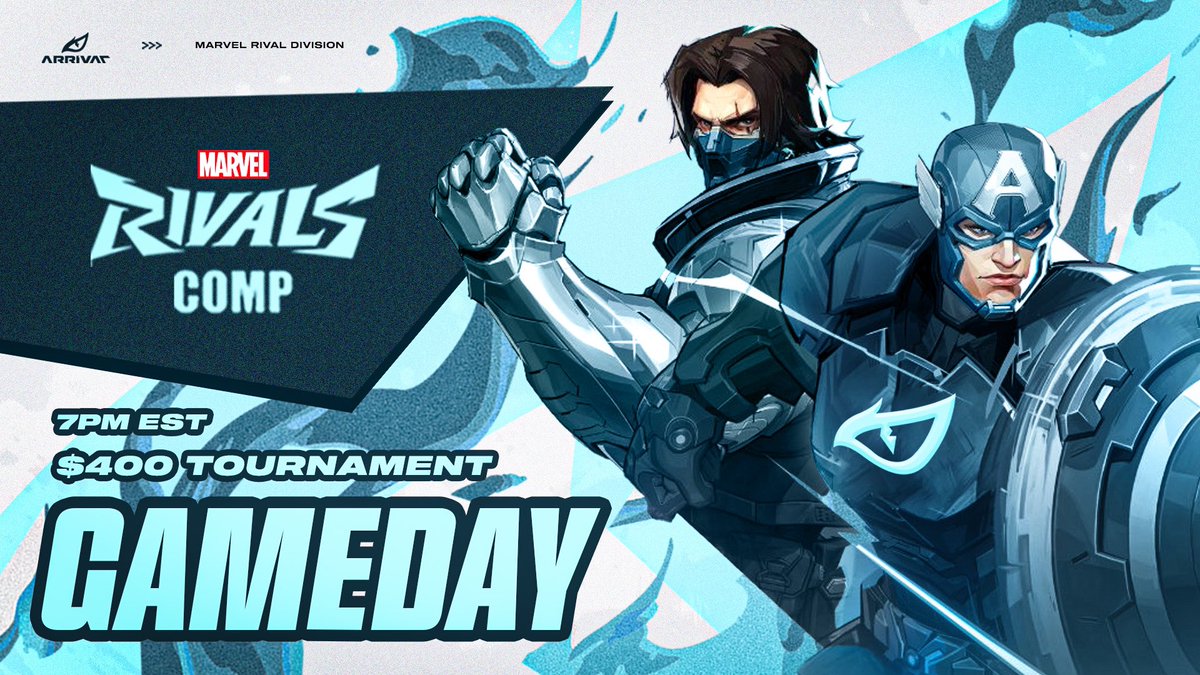 Arrival Seven (@org_a7) on Twitter photo 🥶GAME-DAY
🏆<a href="/Rivals_Comp/">Marvel Rivals Tournaments</a>
🆚TBD
⏰7:00pm EST
#MarvelRivals | #MarvelRivalsfanart 🥶GAME-DAY
🏆<a href="/Rivals_Comp/">Marvel Rivals Tournaments</a>
🆚TBD
⏰7:00pm EST
#MarvelRivals | #MarvelRivalsfanart