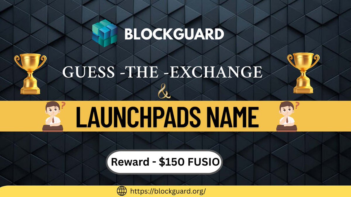 🏆🔥 BLOCKGUARD MINI CHALLENGE IS LIVE! 🔥🏆
🎯 Guess the Exchange &amp; Launchpads
🌐 $50 FUSIO reward for the Top 3 Fastest Correct Guesses!

📢 It's time to show your crypto instincts!
Can you predict which exchanges &amp; launchpads Fusio will launch on?

📌 How to Participate:
1️⃣