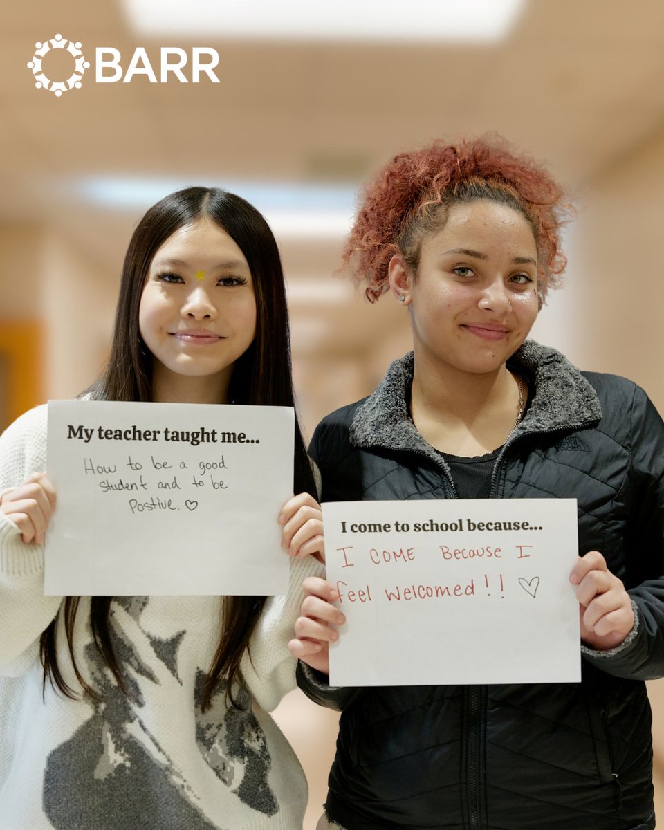 When students feel seen, supported, and connected, everything changes. At BARR, we believe in the power of strong relationships &amp; these student voices say it all. Because when teachers are empowered to build authentic relationships, students thrive. That’s the BARR difference. 💫