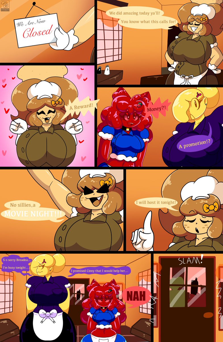 Movie Night Page 1

Breadna wants to reward her employees but it seems no one can come 😅

#comic #lewdfood