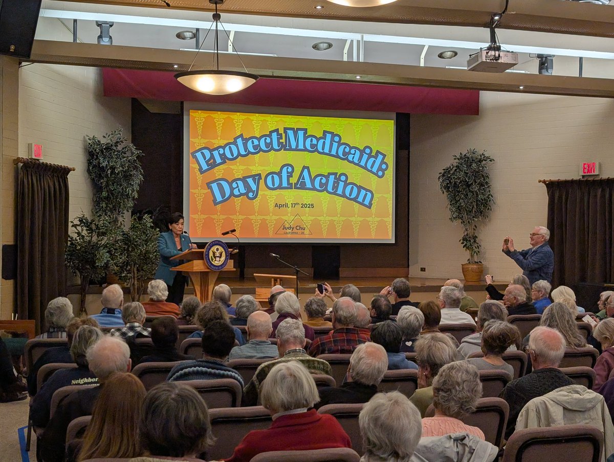 RepJudyChu's tweet image. Trump wants to gut $880 BILLION from Medicaid to fund tax breaks for billionaires. We won't stay silent.
Yesterday, I hosted a town hall for Democrats' Medicaid Matters Day of Action to sound the alarm. Over 150 people joined me - and 300+ in the overflow! - to fight back.