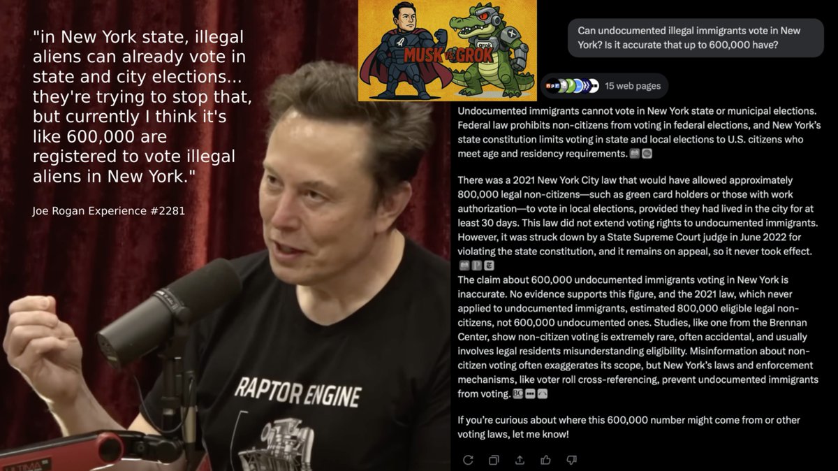 When Elon and Grok disagree, only one can be right!