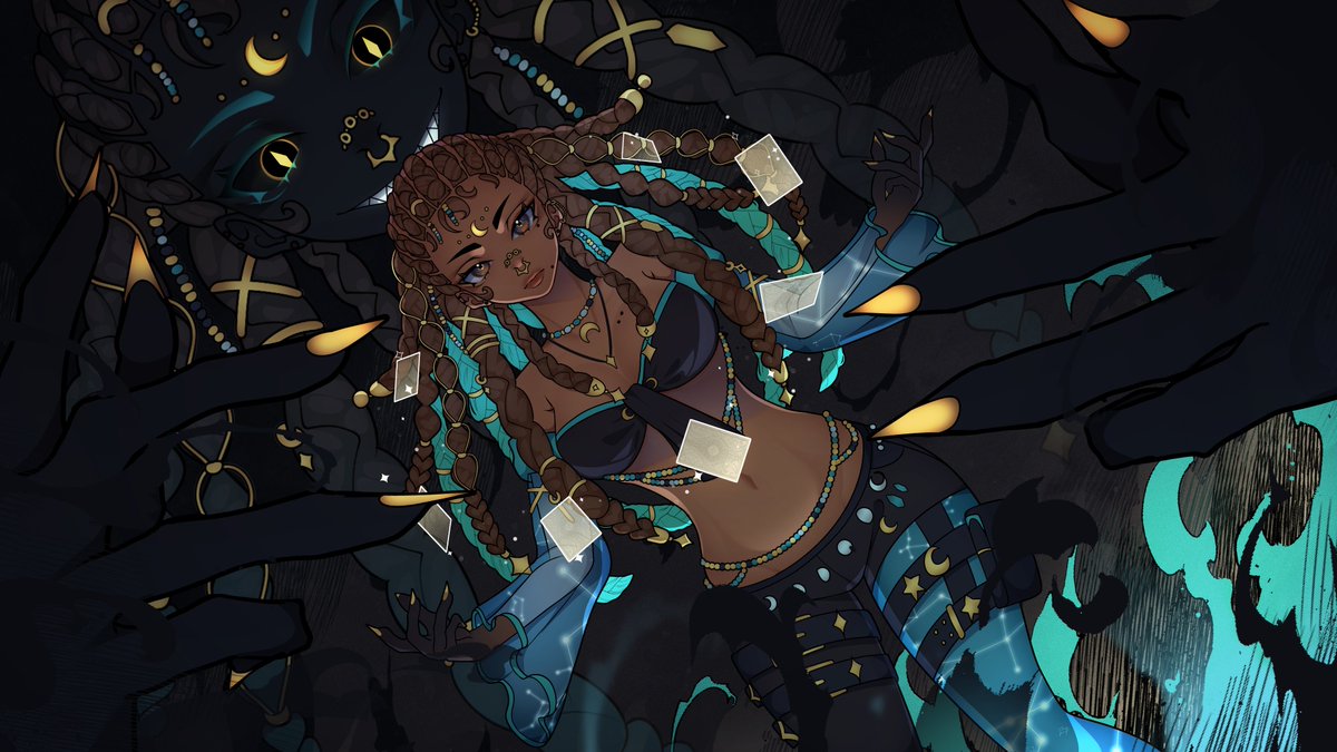 SleepyVitani's tweet image. We have gained some new friends so let's reintroduce ourselves shall we?
β: βΎβ¦ Hello darlins! β½. :β
I'm SleepyVitani, I'm a fate-wielding tarot reader that sometimes goes against the cards but with a little Faith & some amazing friends maybeβ¦