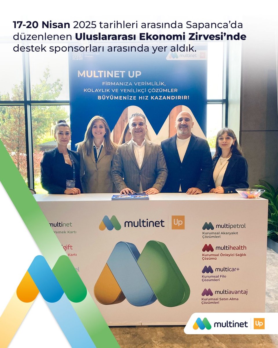 multinetcomtr's tweet photo. 17-20 Nisan 2025 tarihleri arasında Sapanca’da düzenlenen Uluslararası Ekonomi Zirvesi’nde destek sponsorları arasında yer alarak, Türkiye’nin önde gelen iş ve ekonomi buluşmalarından birine katkı sunmaktan mutluluk duyuyoruz.
#MultinetUp #UEZ2025 https://t.co/CQNXFA0F2D