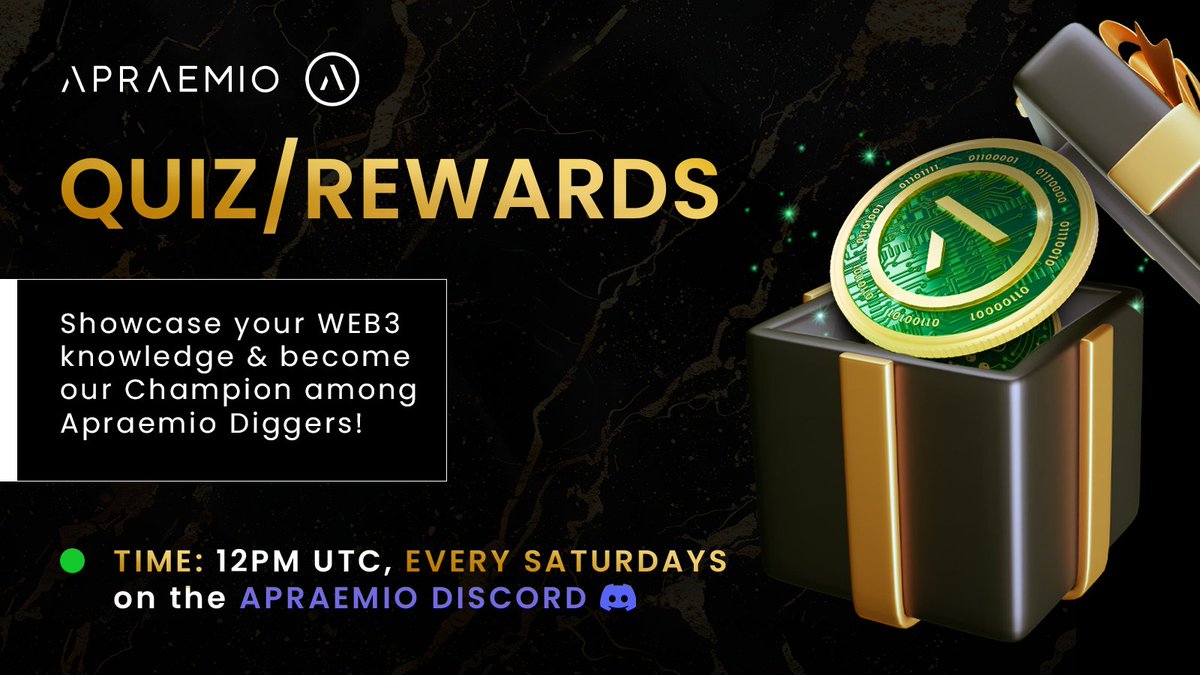 Vinothi04's tweet image. 🚨 Quiz incoming! 🚨  
Another fun challenge is on the way: "Find the Missing Letter!"🧠  
🕛 Happening tomorrow at 12 PM UTC.  
Discord: discord.gg/VHFuyJaY

Get ready to test your skills and have fun with $APRA! 🎉  
Stay tuned! 👀  
#Quiz #MissingLetter #Web3 #CommunityFun