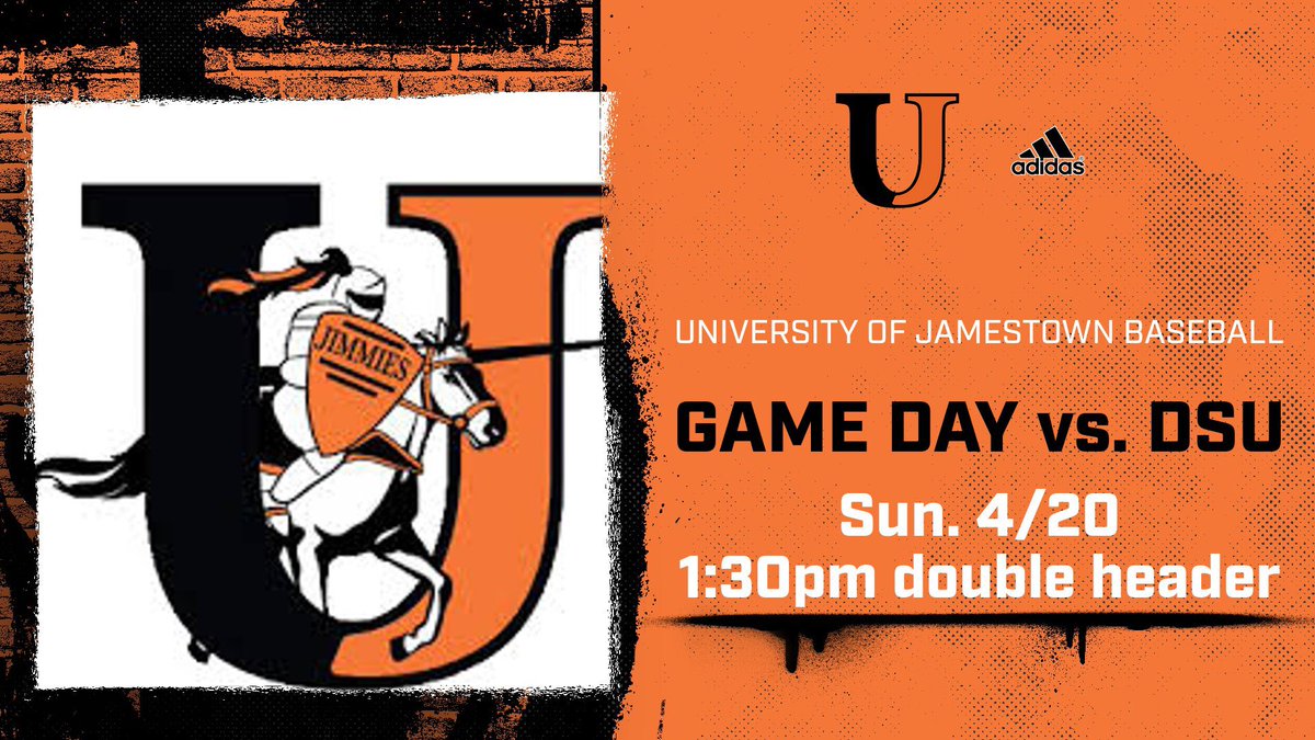 Revised Schedule for this weekend-
Jimmies take on Dickinson State @ Jack Brown Stadium!!! Saturday 1:00pm &amp; Sunday 1:30pm both Double headers.
#HonJims #Jimmiepride @jimmieathletics <a href="/UJ_Jimmies/">University of Jamestown</a> @naiaball