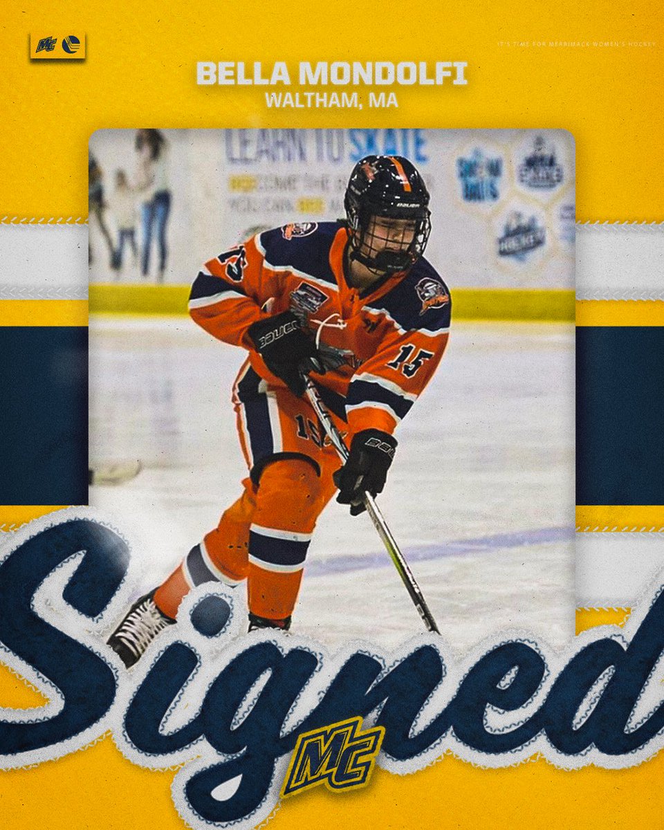 Merrimack_WIH's tweet photo. Welcome to Merrimack, Bella Mondolfi 〽️

#GoMack x #TheWarriorWay https://t.co/i2rL2jmBaQ