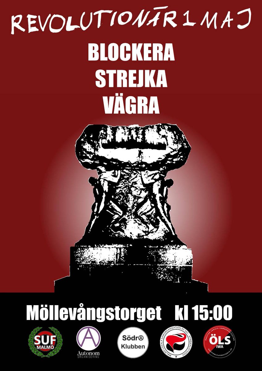 SUFMalmo's tweet photo. 🚨 Dags för 1. Maj be there or be square!! 🚨 https://t.co/NQRvIss33D